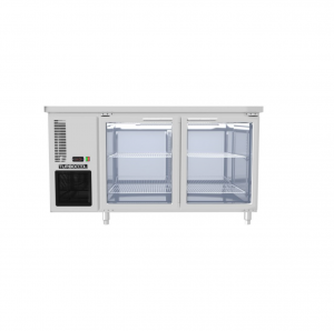 Bàn mát 2 cánh kính 1500x760x840mm Turbocool Uc 2g7615