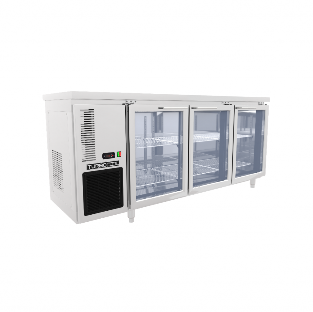 Bàn mát 3 cánh kính 1800x760x840mm TURBOCOOL UC 3G 76 18