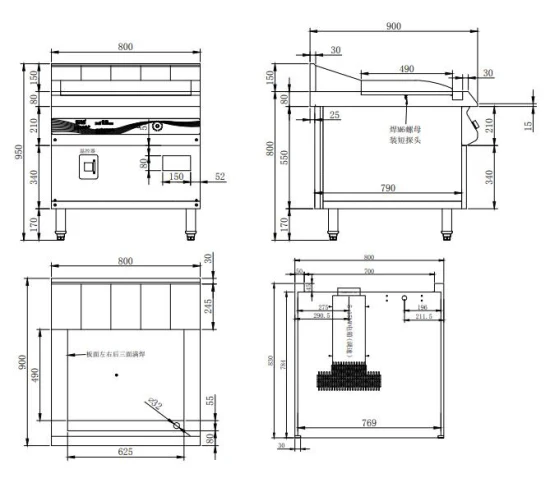 Bếp Nướng Điện Chuyên Dụng LESTOV LT-PL-E112 kích thước