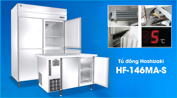 Tủ đông 4 cánh inox Hoshizaki HF-146MA-S cao cấp