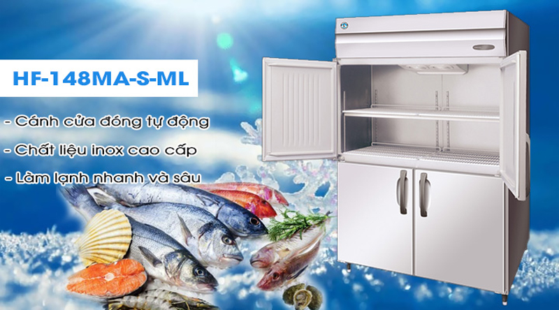 Tủ đông cánh inox đứng Hoshizaki HF-148MA-S-ML poster