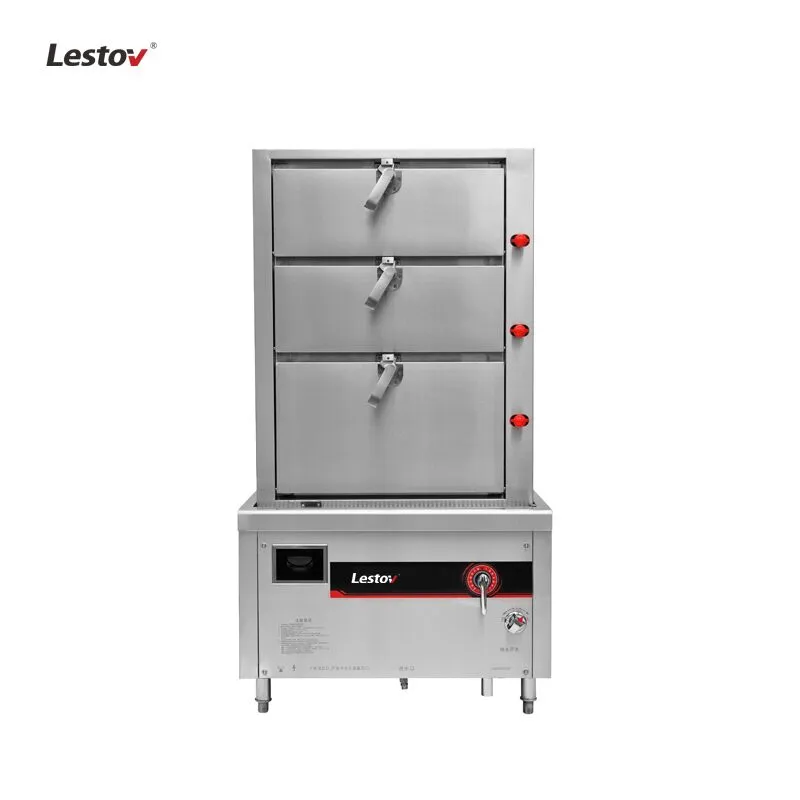 Tủ Hấp Điện Từ 3 Tầng LESTOV LT-HI-E135 hình thực tế