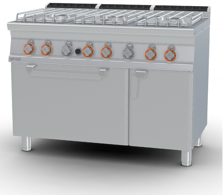 Bếp Âu 6 Họng Có Lò Nướng Gas Truyền Thống Thương Hiệu LOTUS CF6-712GP