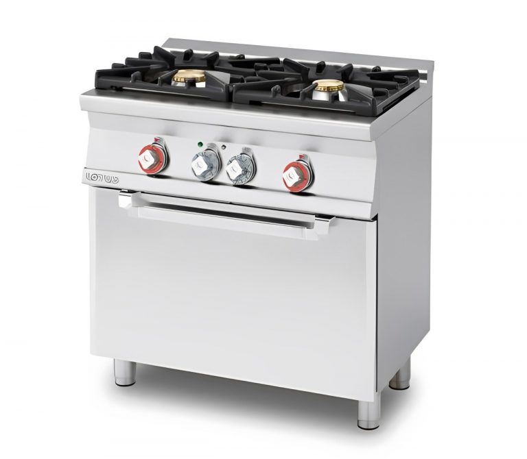 Bếp Âu 2 Họng Đốt Dùng Gas Kết Hợp Lò Nướng Điện Thương Hiệu LOTUS CF2-58GE