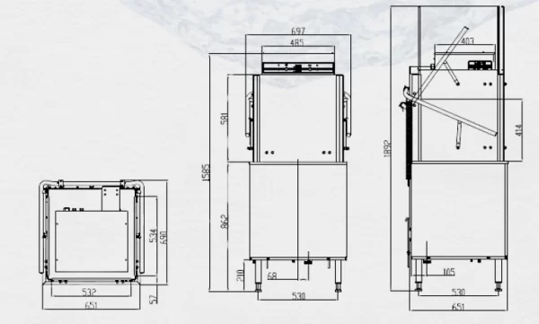 máy rửa chén G-Tek GT-D1M-TC-RB