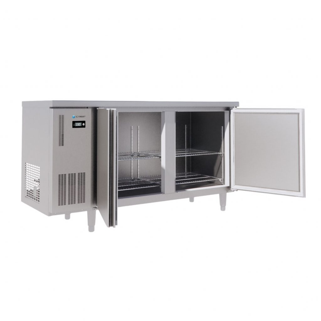 TỦ BÀN ĐÔNG ICYMAX 2 CÁNH INOX 1500X750 ICF-2S157