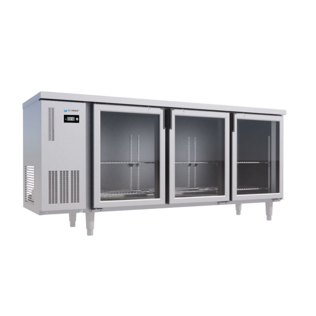 TỦ BÀN MÁT 3 CÁNH KÍNH ICYMAX 1800×750 ICR-3G187