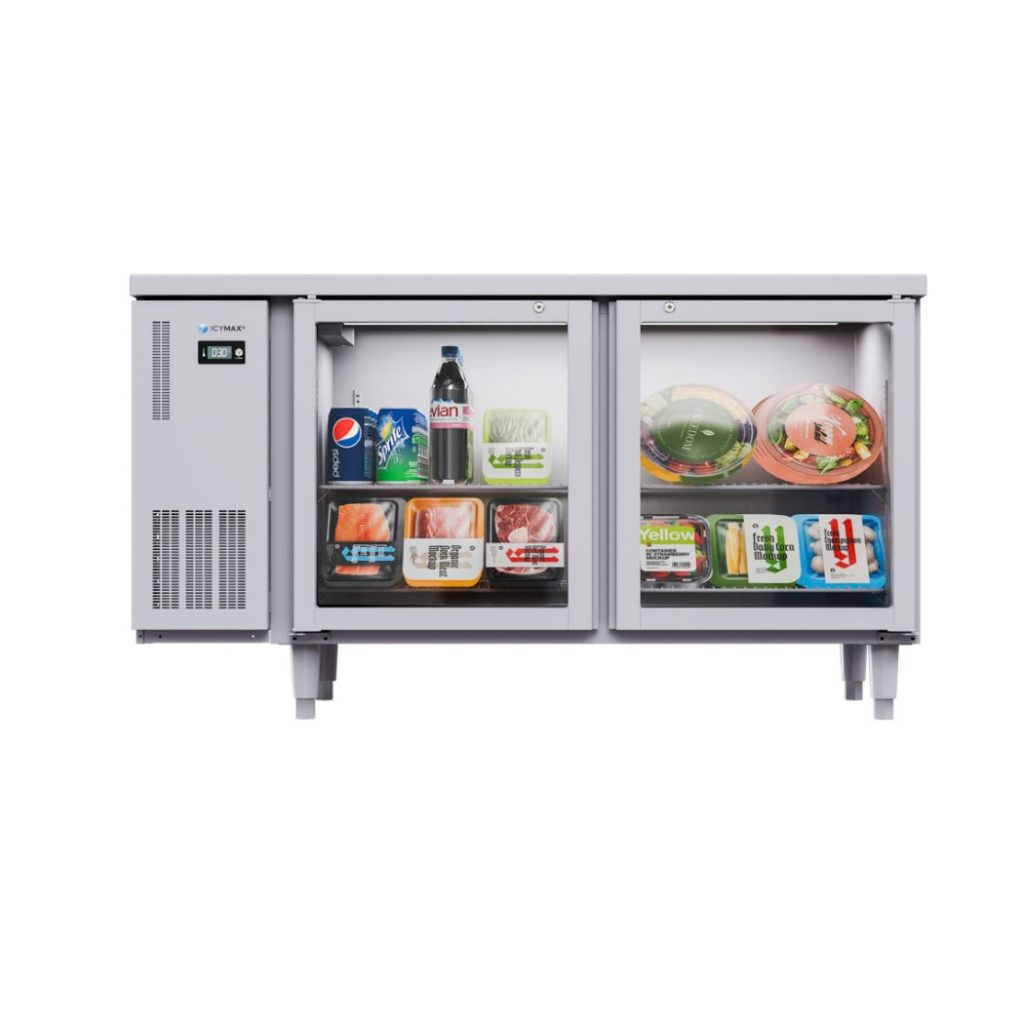 TỦ BÀN MÁT ICYMAX 2 CÁNH KÍNH 1500X600 ICR 2G156