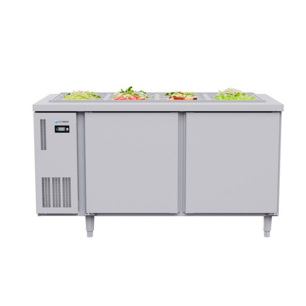 TỦ BÀN SALAD ICYMAX 2 CÁNH INOX 1200X750 ISR 2S127