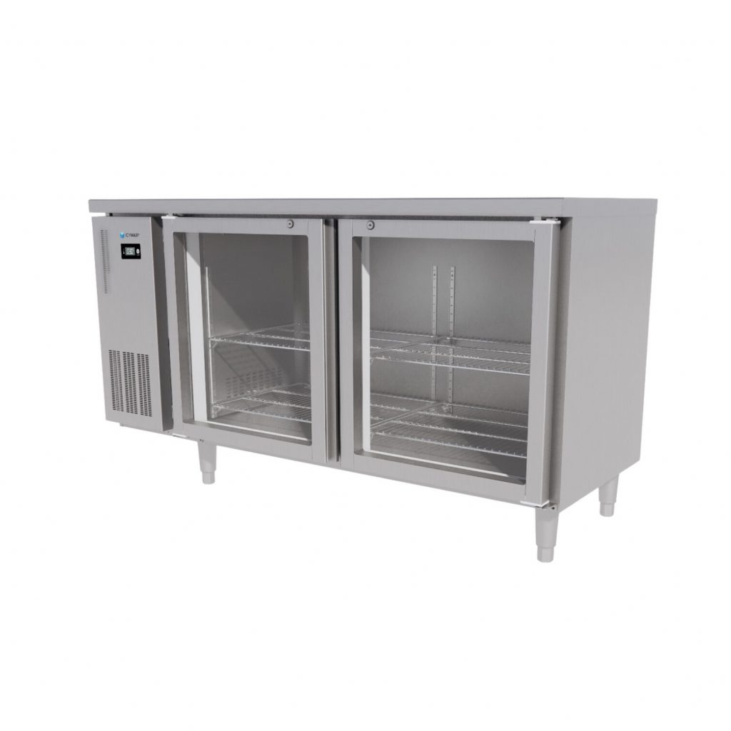 TỦ BÀN MÁT ICYMAX 2 CÁNH KÍNH 1500X600 ICR 2G156