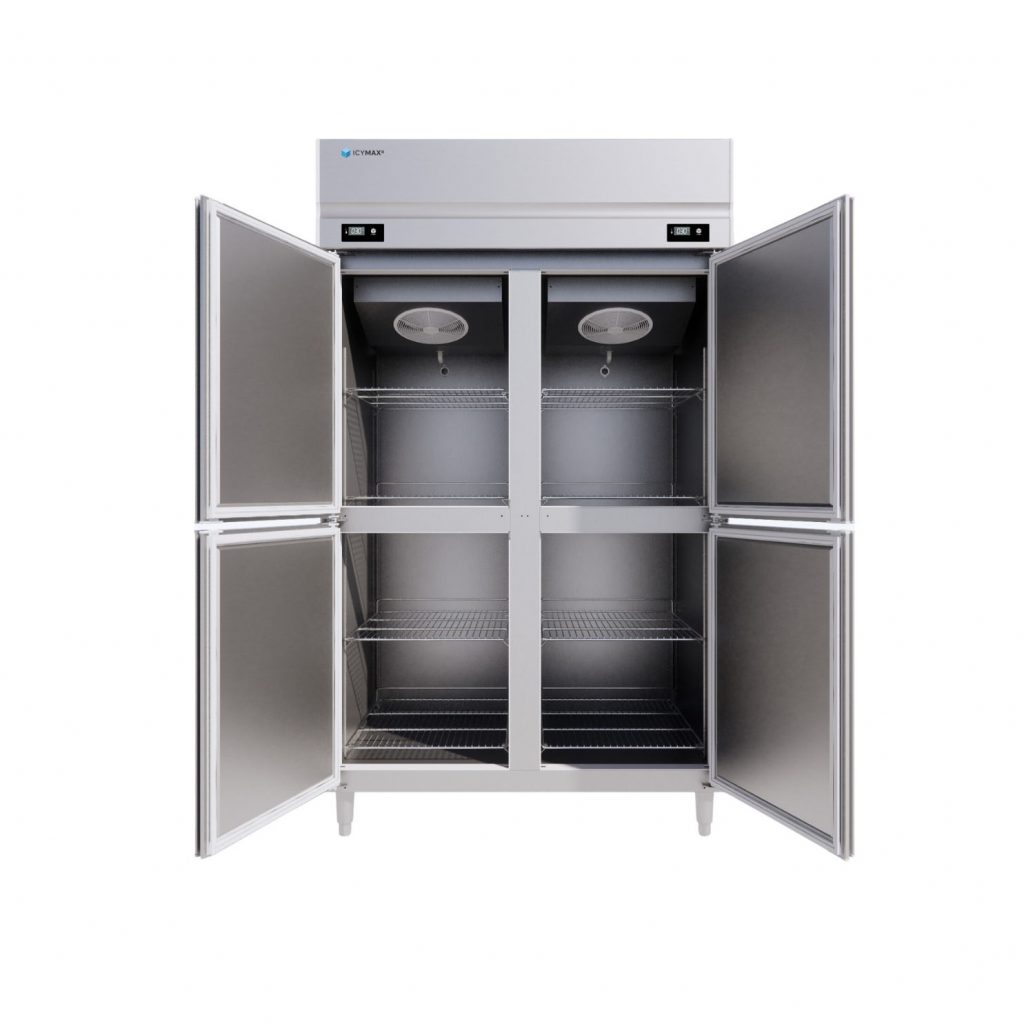 TỦ ĐÔNG ĐỨNG ICYMAX 4 CÁNH INOX 1100L IUF 4S128