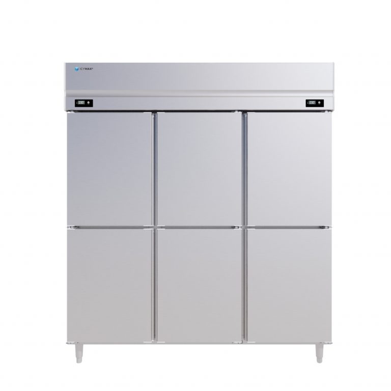 TỦ ĐÔNG MÁT ĐỨNG ICYMAX 6 CÁNH INOX 1750L IUFR 6S188