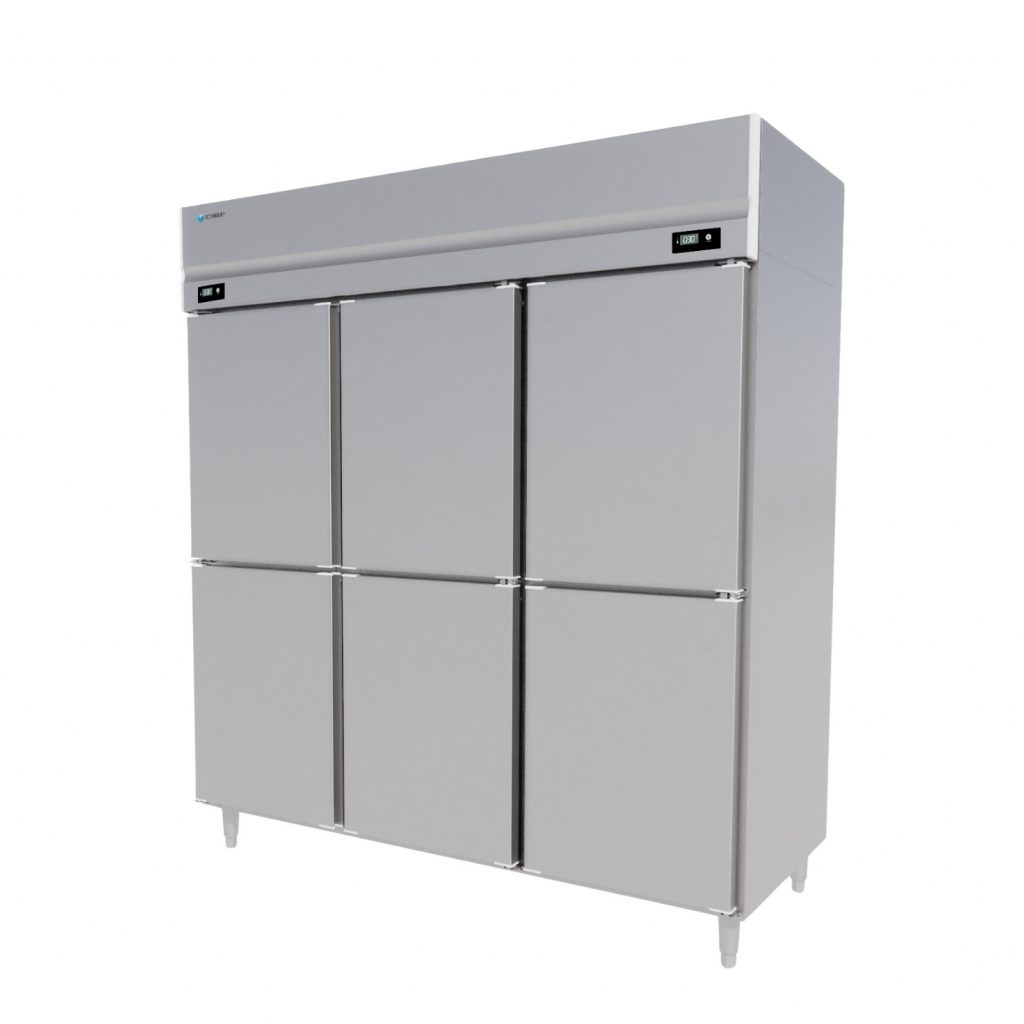 TỦ ĐÔNG MÁT ĐỨNG ICYMAX 6 CÁNH INOX 1750L IUFR 6S188