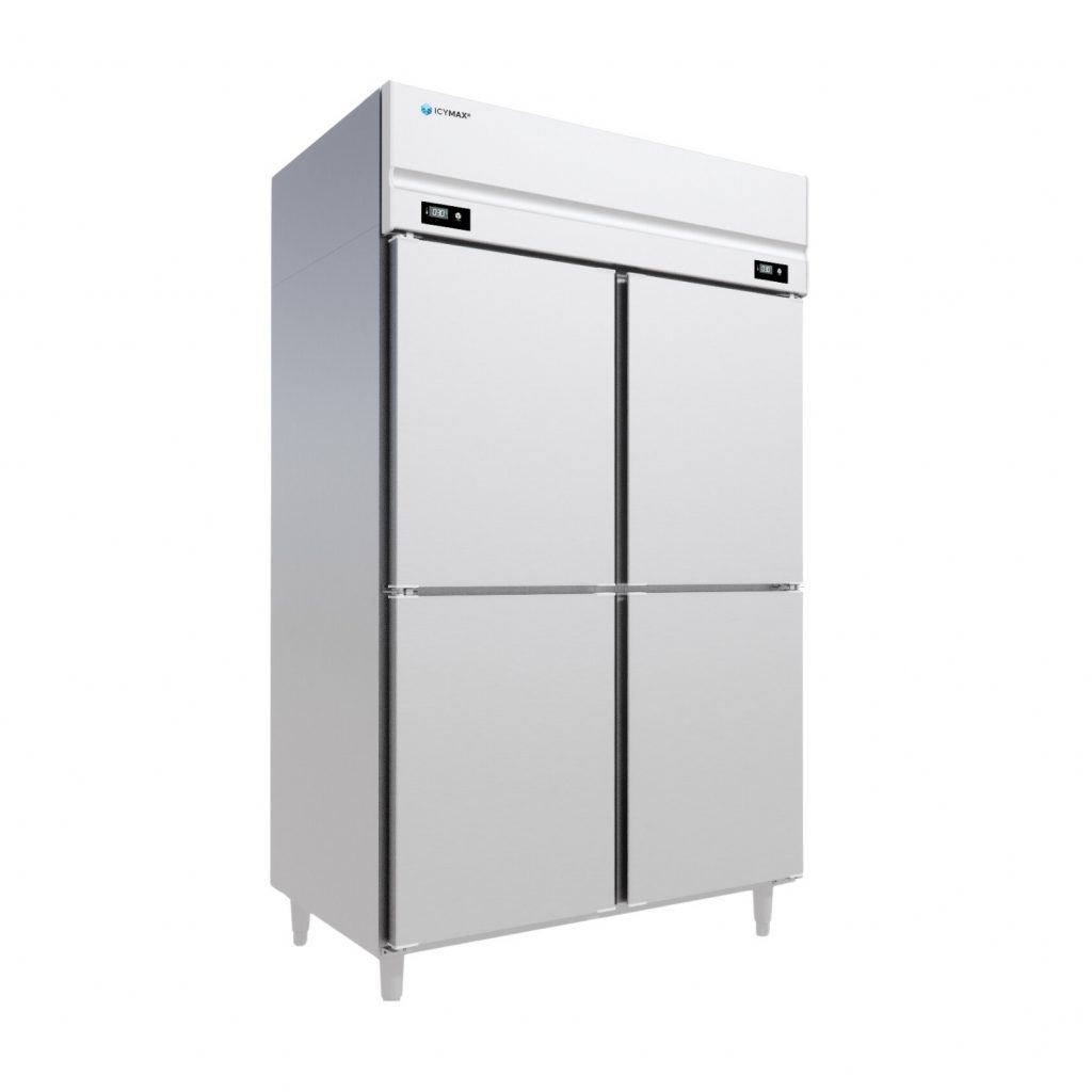 TỦ MÁT ĐỨNG ICYMAX 4 CÁNH INOX 1100L IUR 4S128