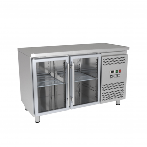 Bàn Mát 2 Cánh Kính Làm Lạnh Gián Tiếp 228L Kistem KIS-XFT13RG