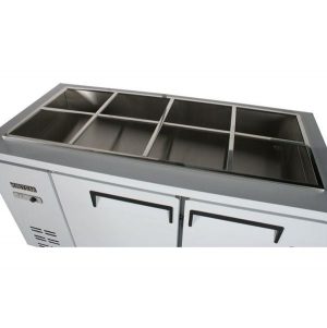 Bàn Mát 2 Cánh Làm Lạnh Trực Tiếp 1m5 405L KISTEM KIS-XDB15R