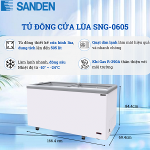 Tủ Đông Sanden SNG-0605 505 Lít