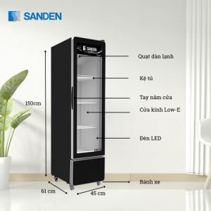 Tủ Mát Sanden SPS-0250P 226 Lít