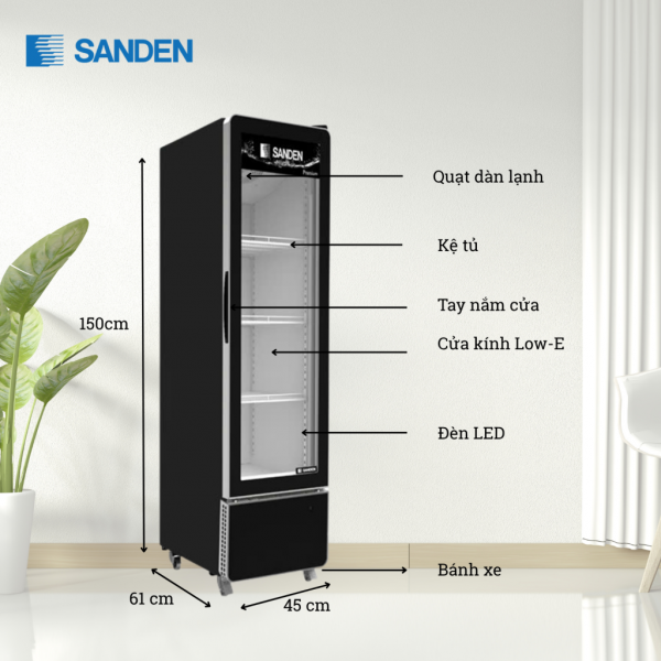 Tủ Mát Sanden SPS-0250P 226 Lít