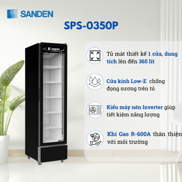 Tủ Mát Sanden SPS-0350P 365 Lít