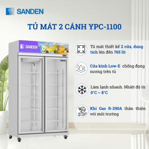 Tủ Mát Sanden YPC-1100 765 Lít
