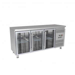 Bàn Mát 3 Cánh Kính Làm Lạnh Gián Tiếp 339L KISTEM KIS-XFT17RG