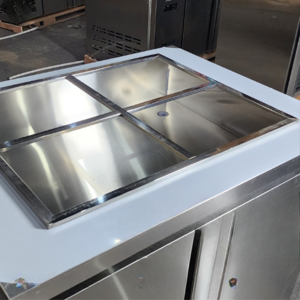 Bàn Mát Salad Làm Lạnh Trực Tiếp 900mm 183L KISTEM KIS-XDB09R